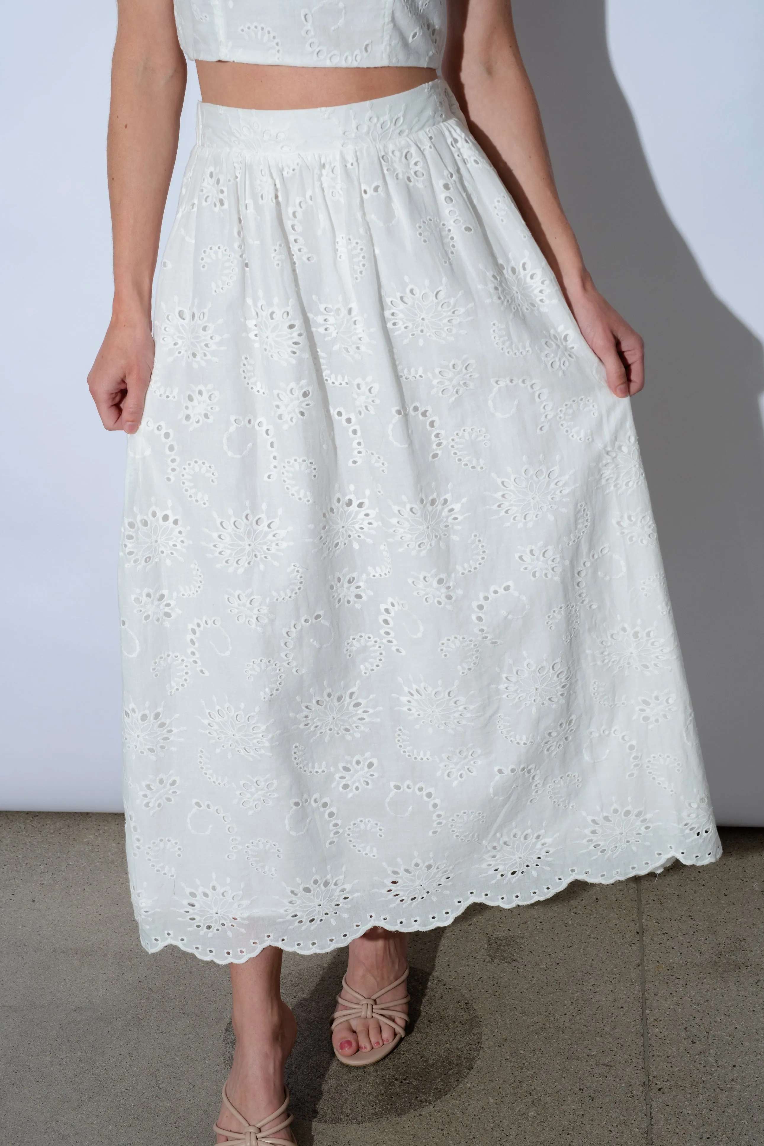 Tayla Eyelet Skirt