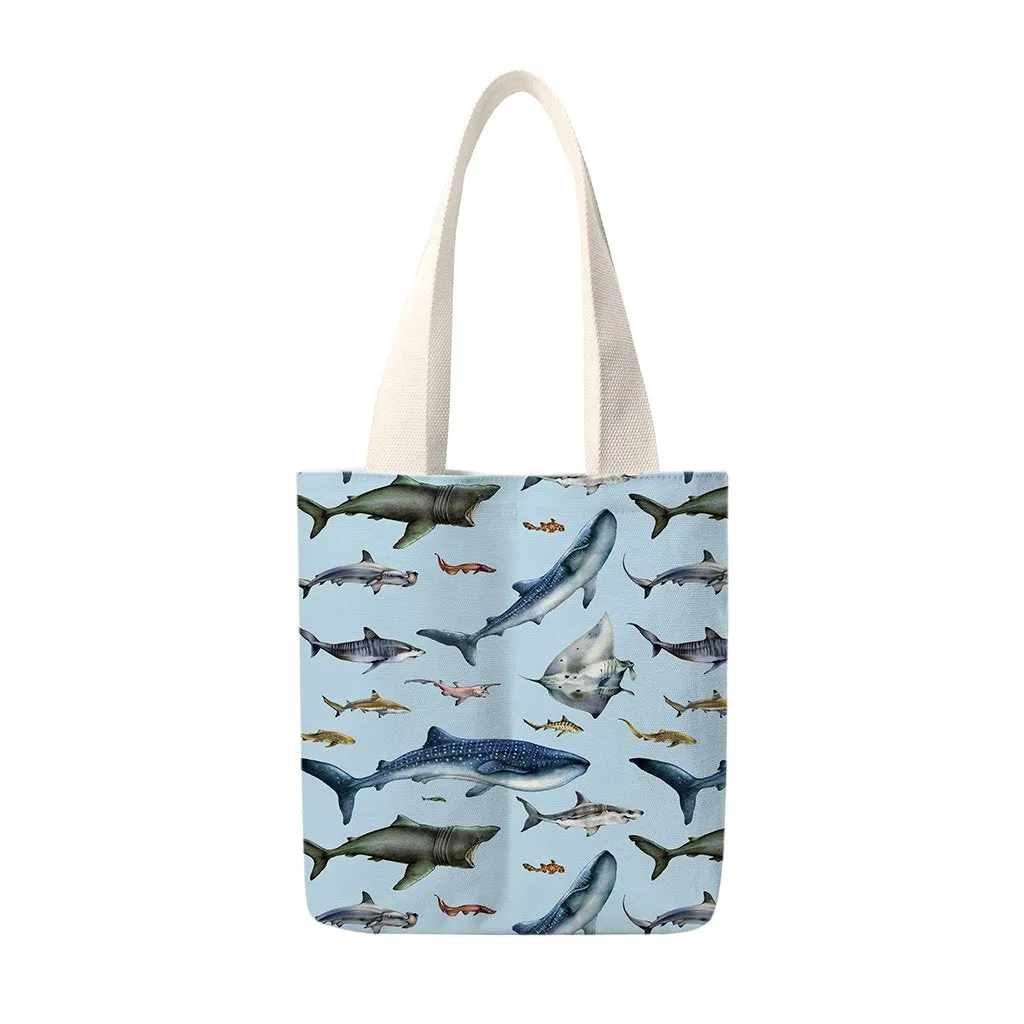 [TB-TD-TL-TM-TW-810] Sharks World Totes