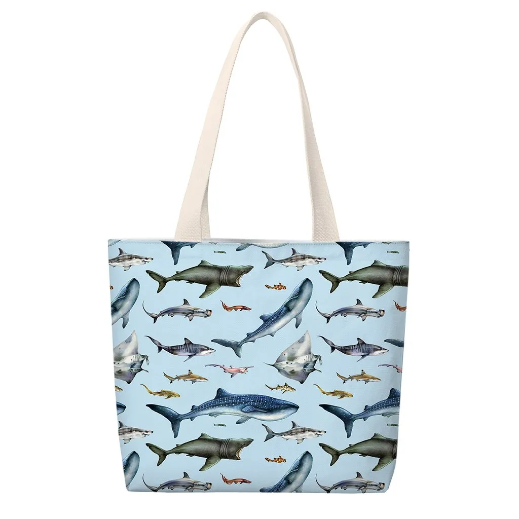 [TB-TD-TL-TM-TW-810] Sharks World Totes