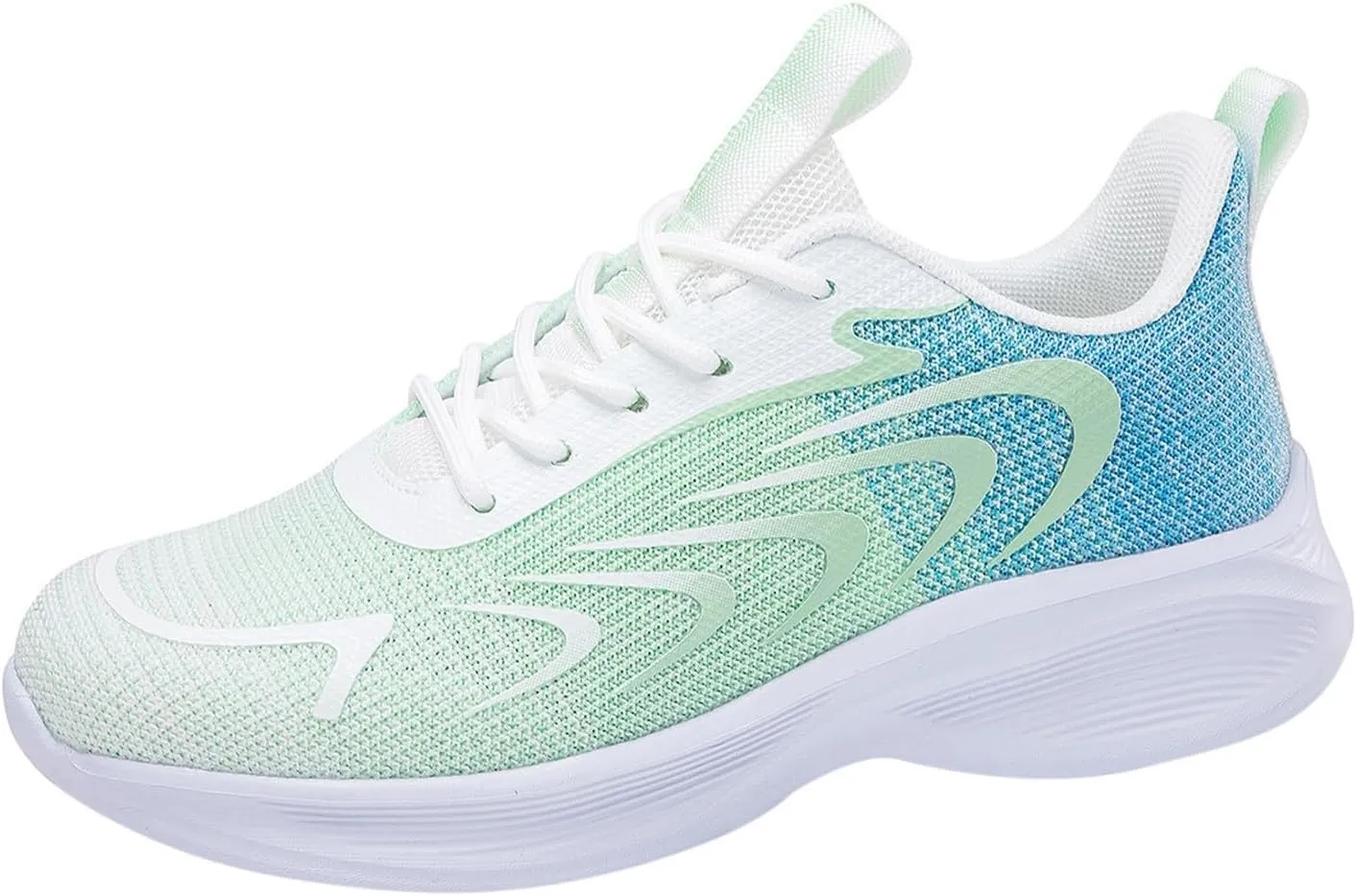 Tennis Shoes Womens Walking Fashion Lace Up Comfortable Soft Sole Sneakers Summer Lightweight Breathable Workout Shoes