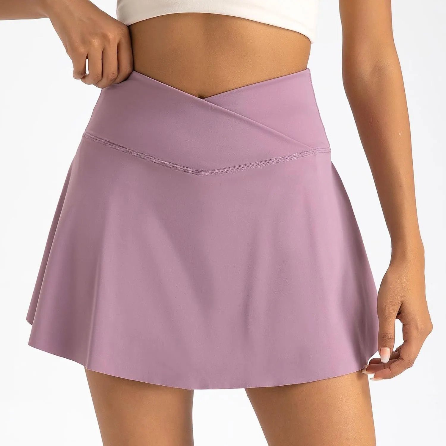 Tennis Skirt for Women Summer High Waist Tiered Golf Mini Skort Built-in Shorts