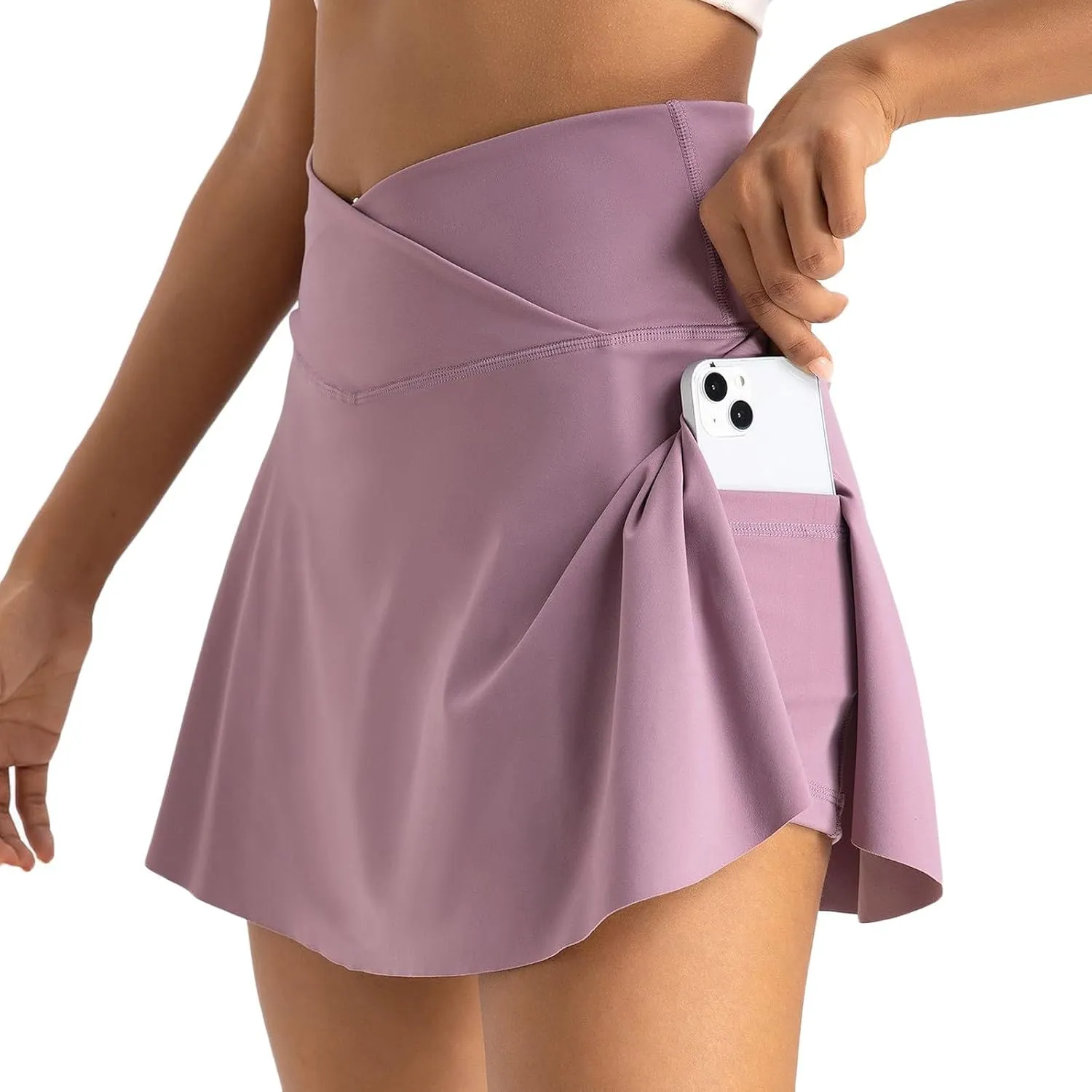 Tennis Skirt for Women Summer High Waist Tiered Golf Mini Skort Built-in Shorts