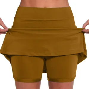 Tennis Skirt Skorts for Woman High Waisted Elastic Yoga Workout Golf Skorts Quick Dry Athletic Tummy Control Floral Skirts