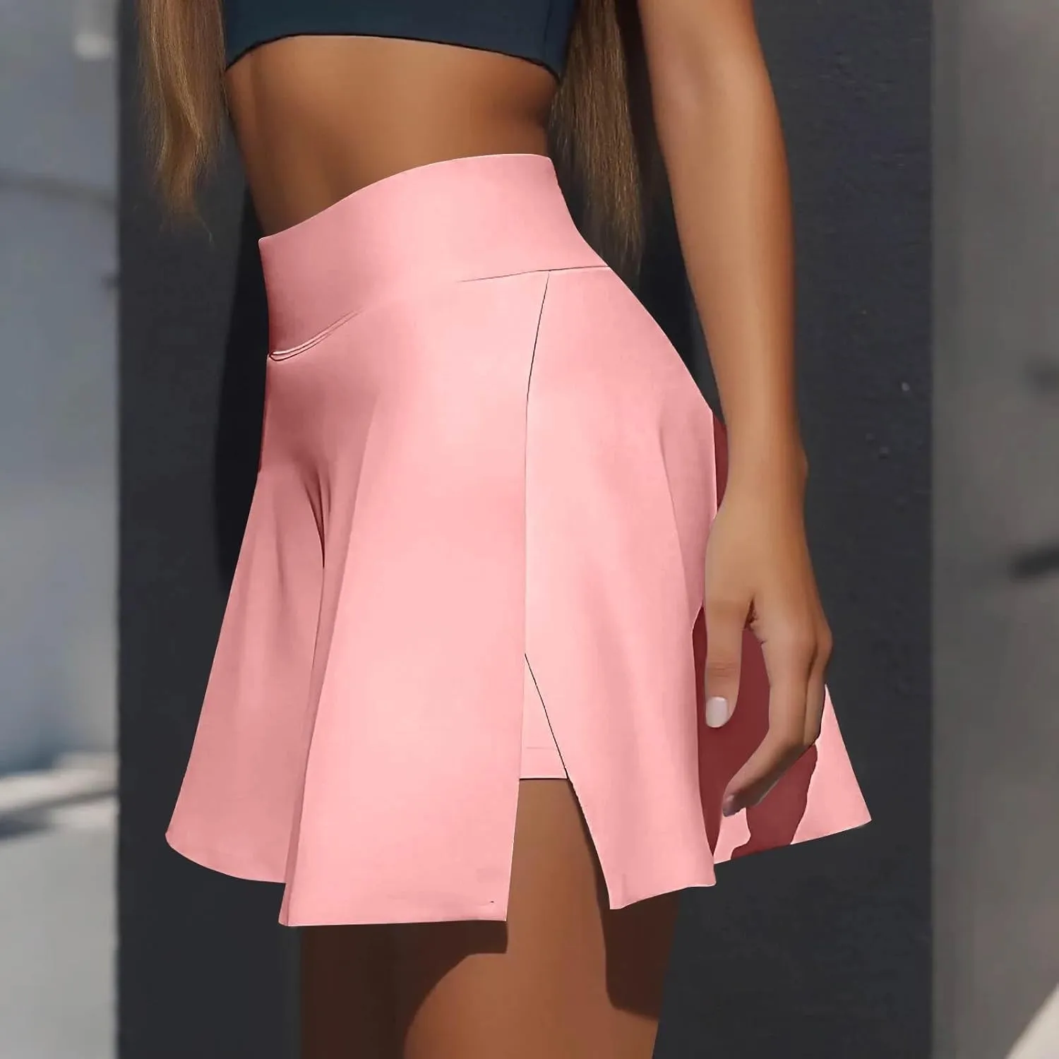 Tennis Skirts for Women with Shorts High Waisted Tummy Control Golf Skorts with Pockets Athletic Pickleball Skirts