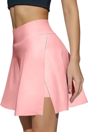 Tennis Skirts for Women with Shorts High Waisted Tummy Control Golf Skorts with Pockets Athletic Pickleball Skirts