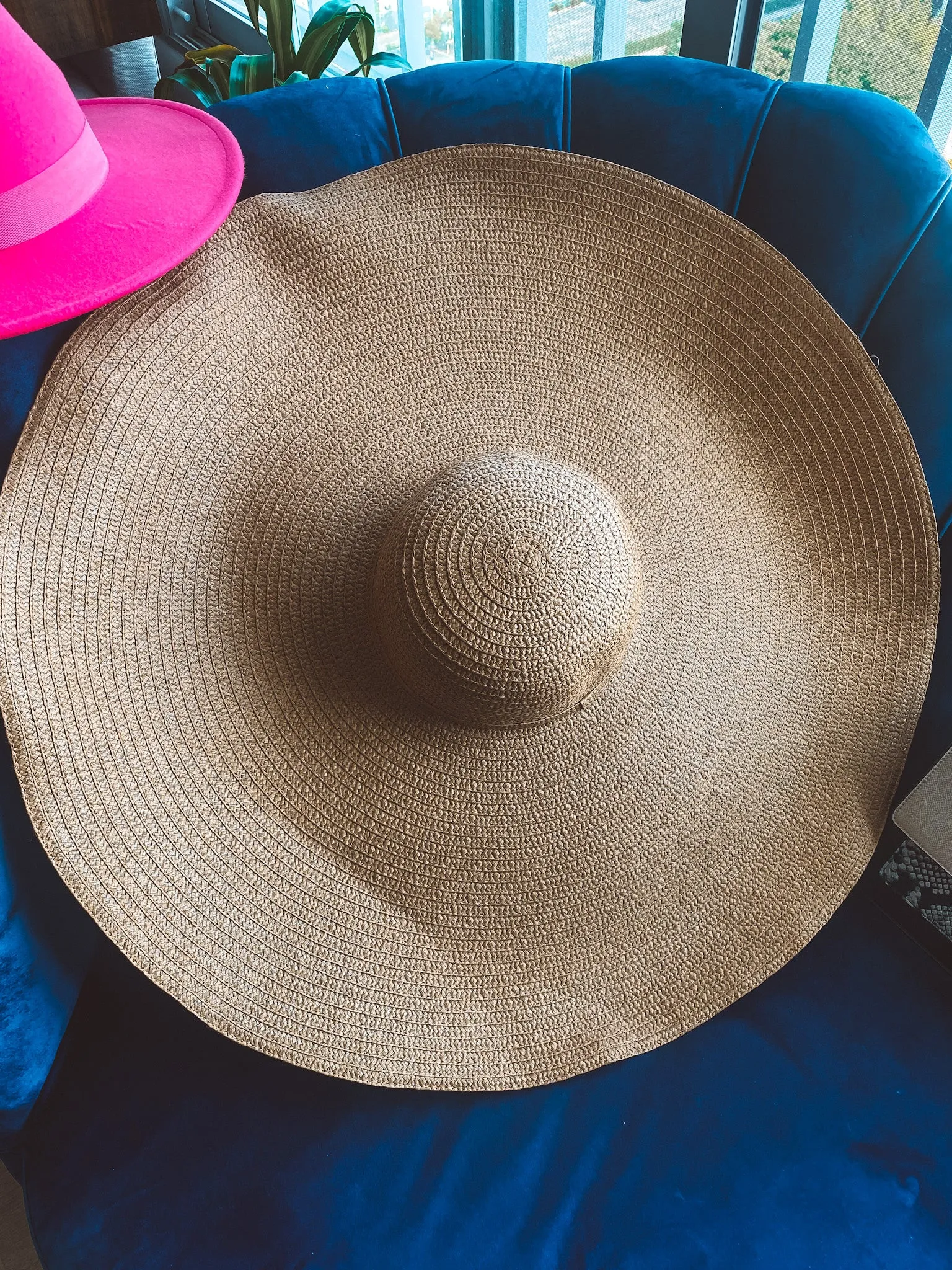 The Shade is Real Oversize Wide Brim Straw Hat