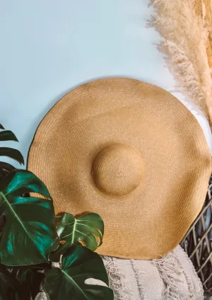 The Shade is Real Oversize Wide Brim Straw Hat