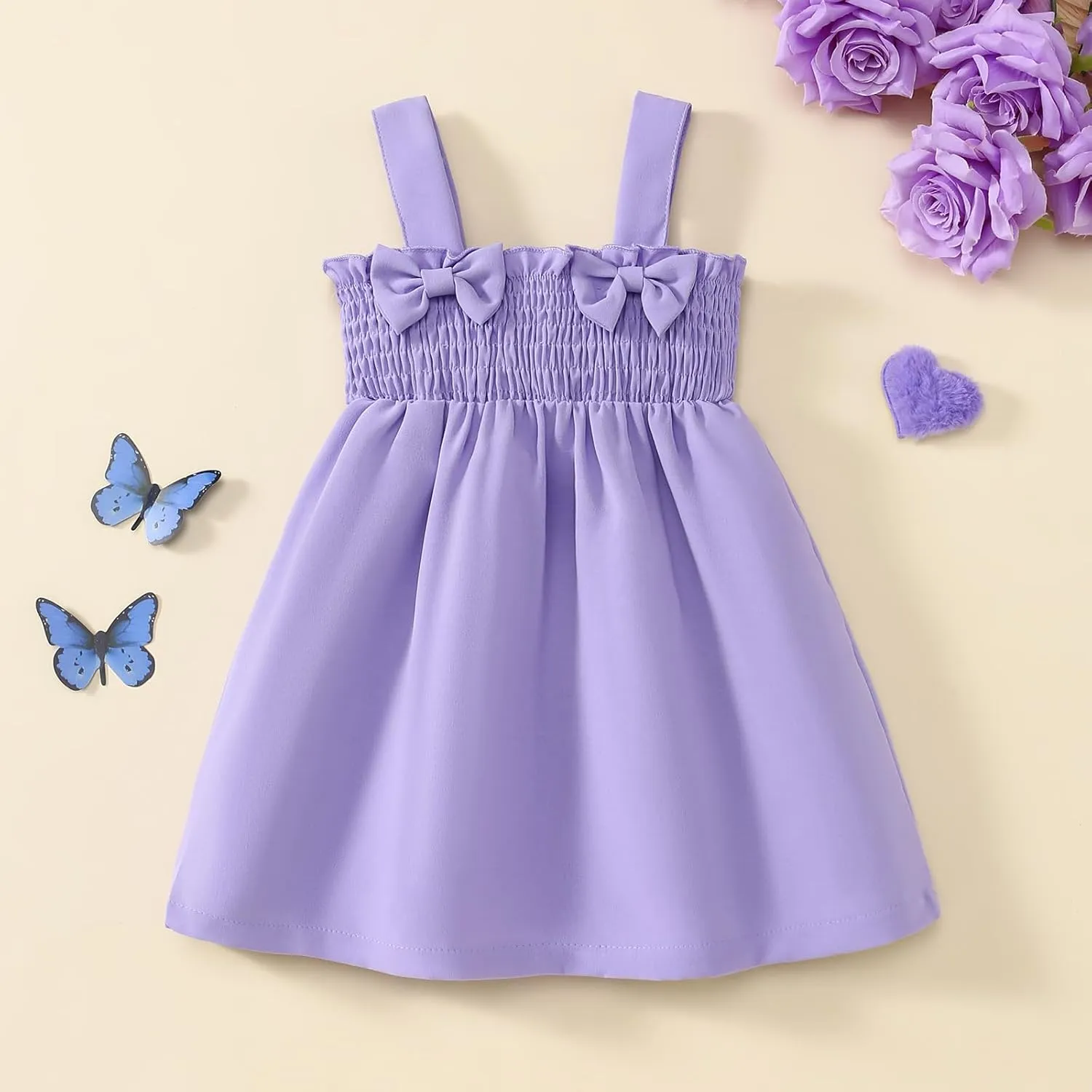 Toddler Baby Girl Dress Summer Clothes Suspender Sundress Kids Casual Sleeveless Beach Dresses