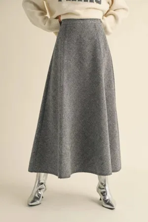 Two Tone A Line Flare Skirt