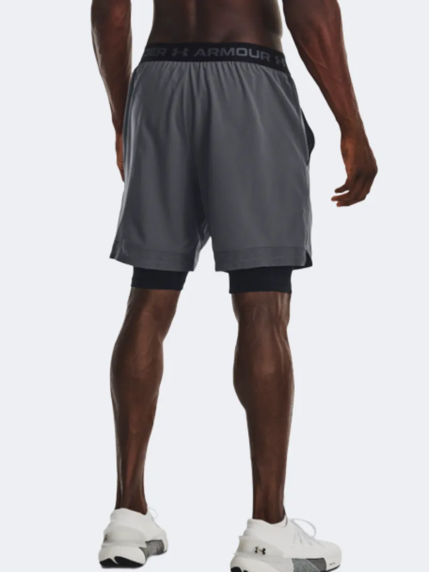 Under Armour Vanish Woven 2 In 1 Men Training Short Pitch Grey/Black