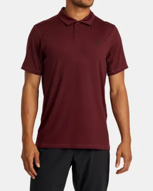 VA Sport Vent Technical Polo Shirt - Plum