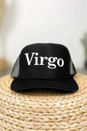 Virgo trucker hat black