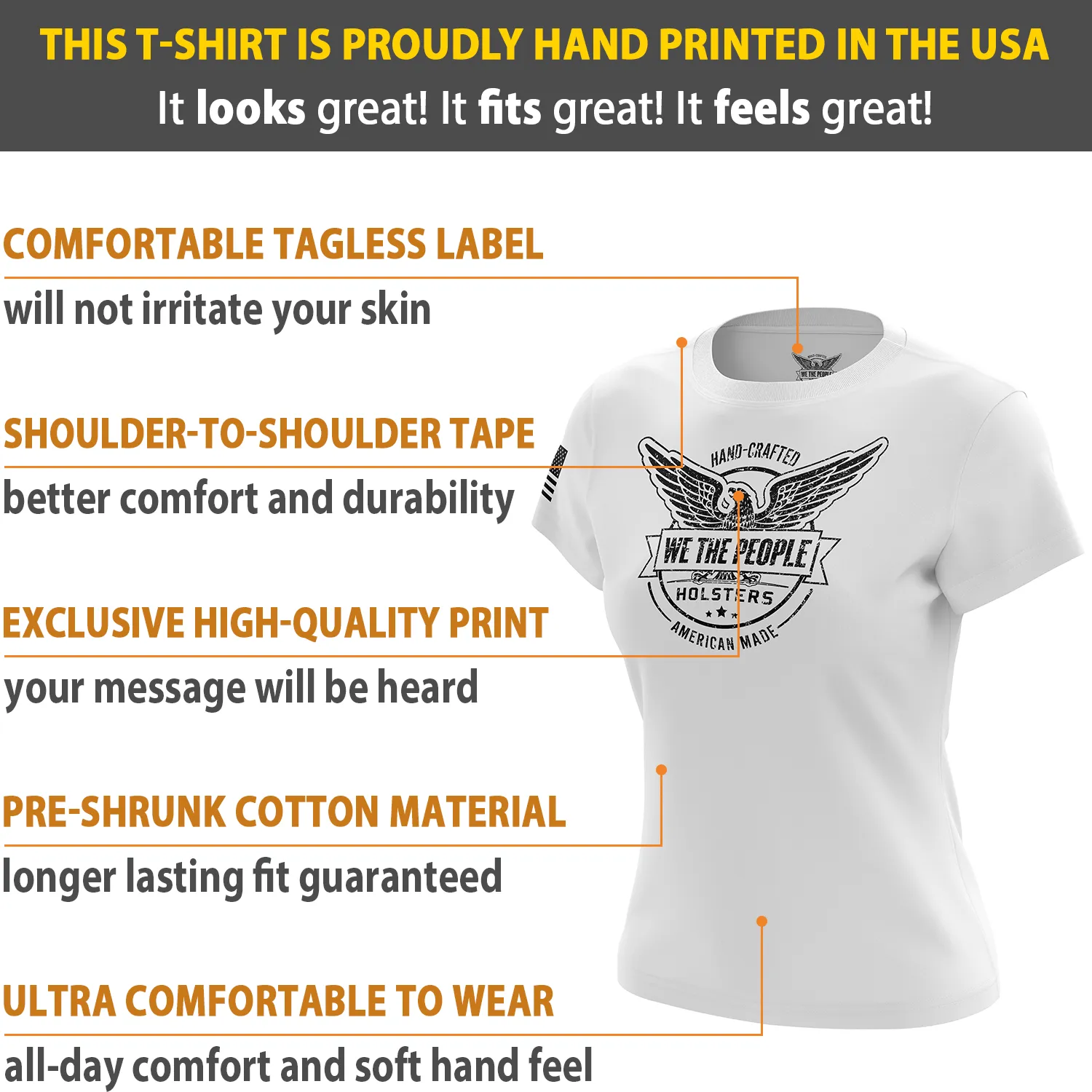 We The People Holsters Logo Women's Short Sleeve Shirt
