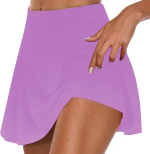 Woman Casual Skorts 2025 Summer Athletic Skirt with Built-in Shorts Yoga Running Skort Ladies Beach Vacation Clothes