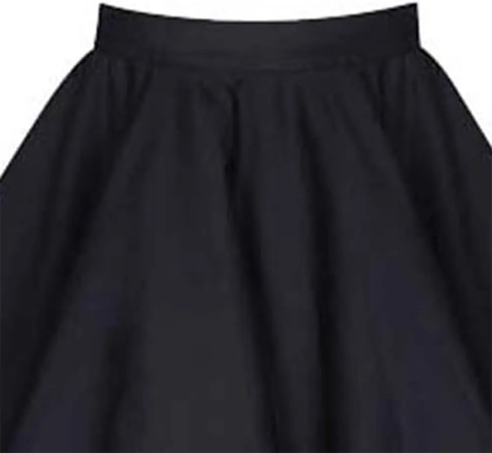 Women 50s Vintage Polka Dot A Line Pleated Midi Skirt Floral Cherry Cocktail Swing Skirt High Waist Knee Length Flared Skirt