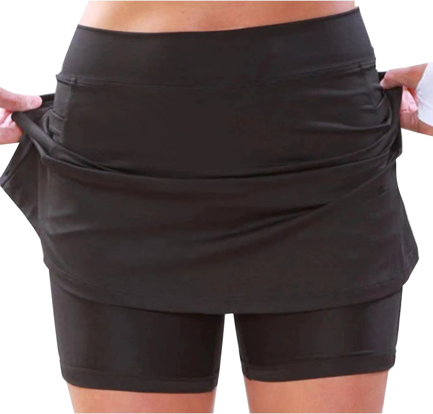 Women Golf Skorts with Pockets Tummy Control High Waisted Gym Skorts Athletic Sports Pants Tennis Skort Dress