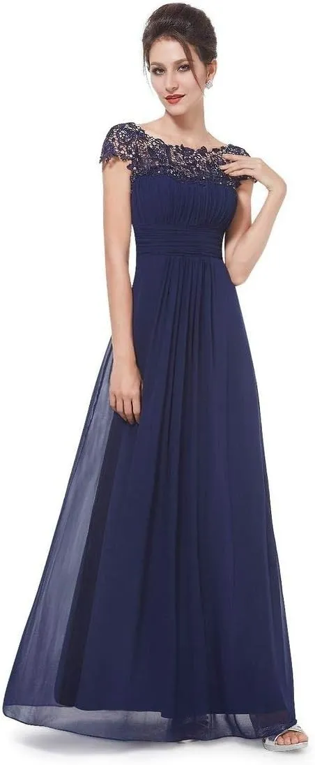 Women Slim Dresses Sleeveless Chiffon Dresses Long Evening Gowns Wedding Banquet Bridesmaid