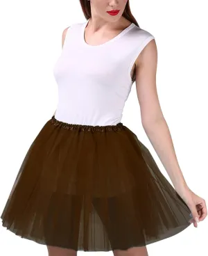 Women's A-Line High Waisted Midi Skirt Women's Candy Color Multicolor Skirts Tulle Skirt A-line Pleated Princess