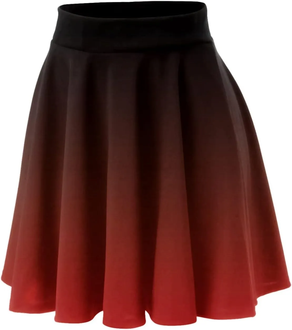 Women's A Line Midi Skirts Ruffles Solid Skirts Vintage Irregular Cute Holiday Elastic Skirt for Women Daily