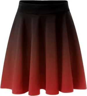 Women's A Line Midi Skirts Ruffles Solid Skirts Vintage Irregular Cute Holiday Elastic Skirt for Women Daily