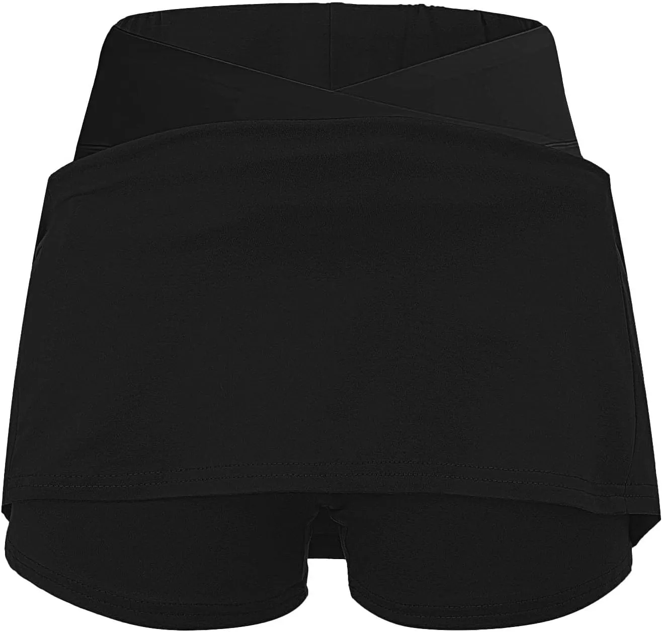 Women's Boho Skirts 2025 Summer Athletic Loose Trendy Drawstring Solid Color Yoga Fitness Tennis Skirt, S-5XL