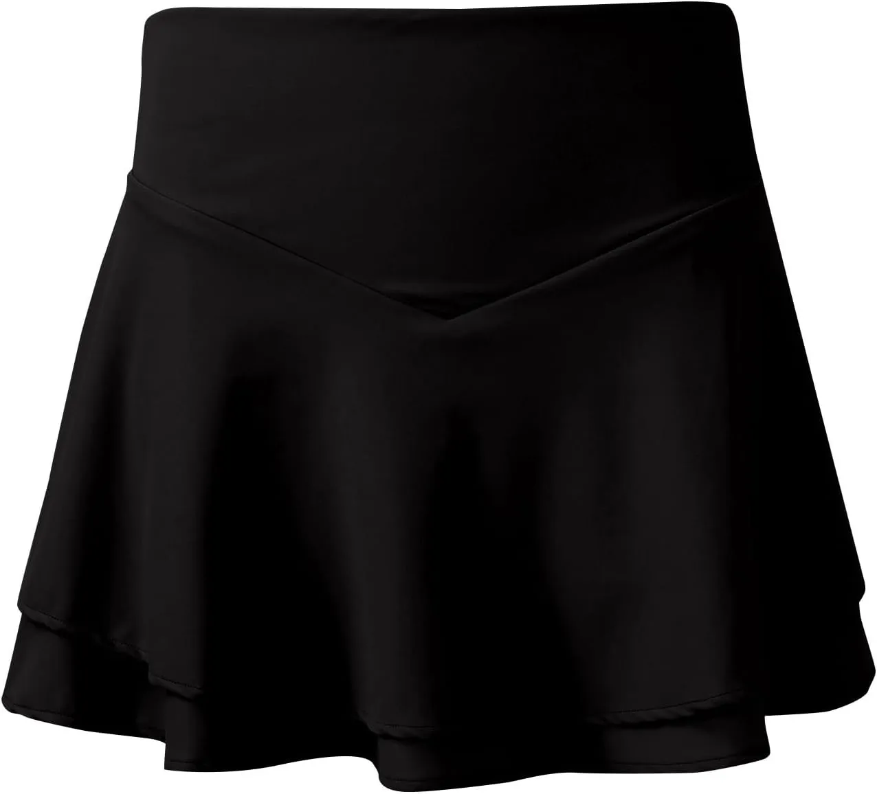 Women's Casual Mini Stretch Waist Solid Flared Plain Pleated Skater Skirt 2025, XS-2XL