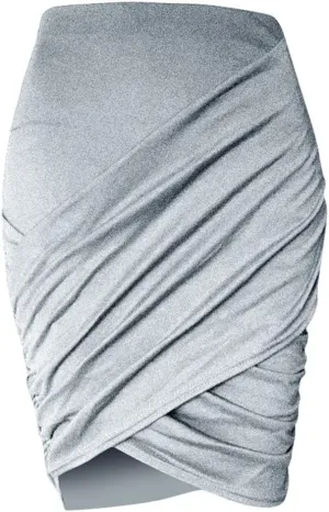 Women's High Waisted Pleated Tennis Skirt Fashion Womens Ladys Sexy Midi Skirt High Waist Solid Casual Slim Base