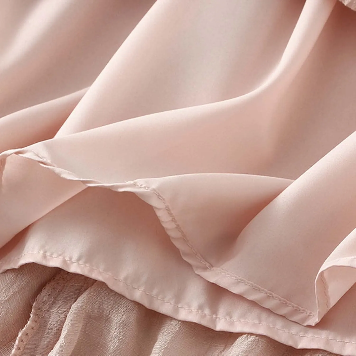 Womens Midi Tie Front Drawstring Skirt Solid Color Casual A-Line Skirts Loose Elastic Waist Pleated Fashion Skirt