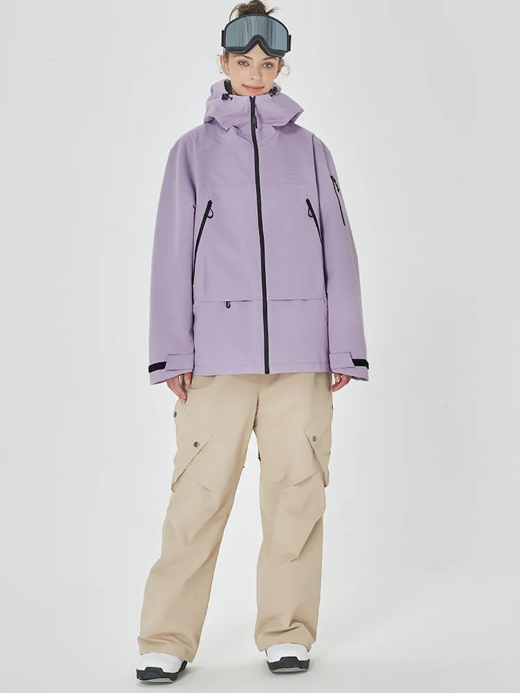 Women's Mountain Breaker Anorak Jacket with Swag Cargo Snowboard Pants