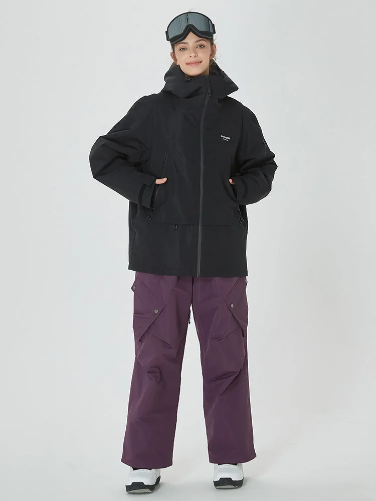 Women's Mountain Breaker Anorak Jacket with Swag Cargo Snowboard Pants