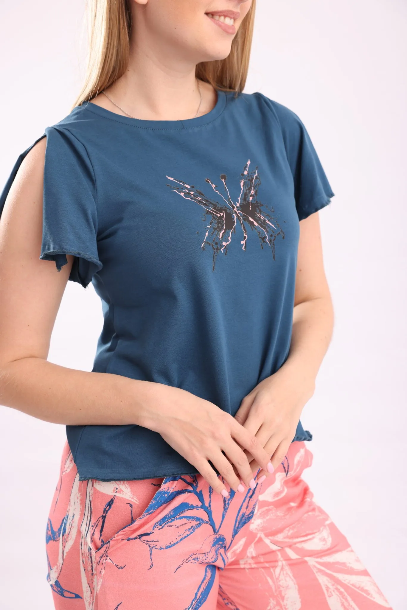 Women's Pajamas, Half Sleeves and Pants,