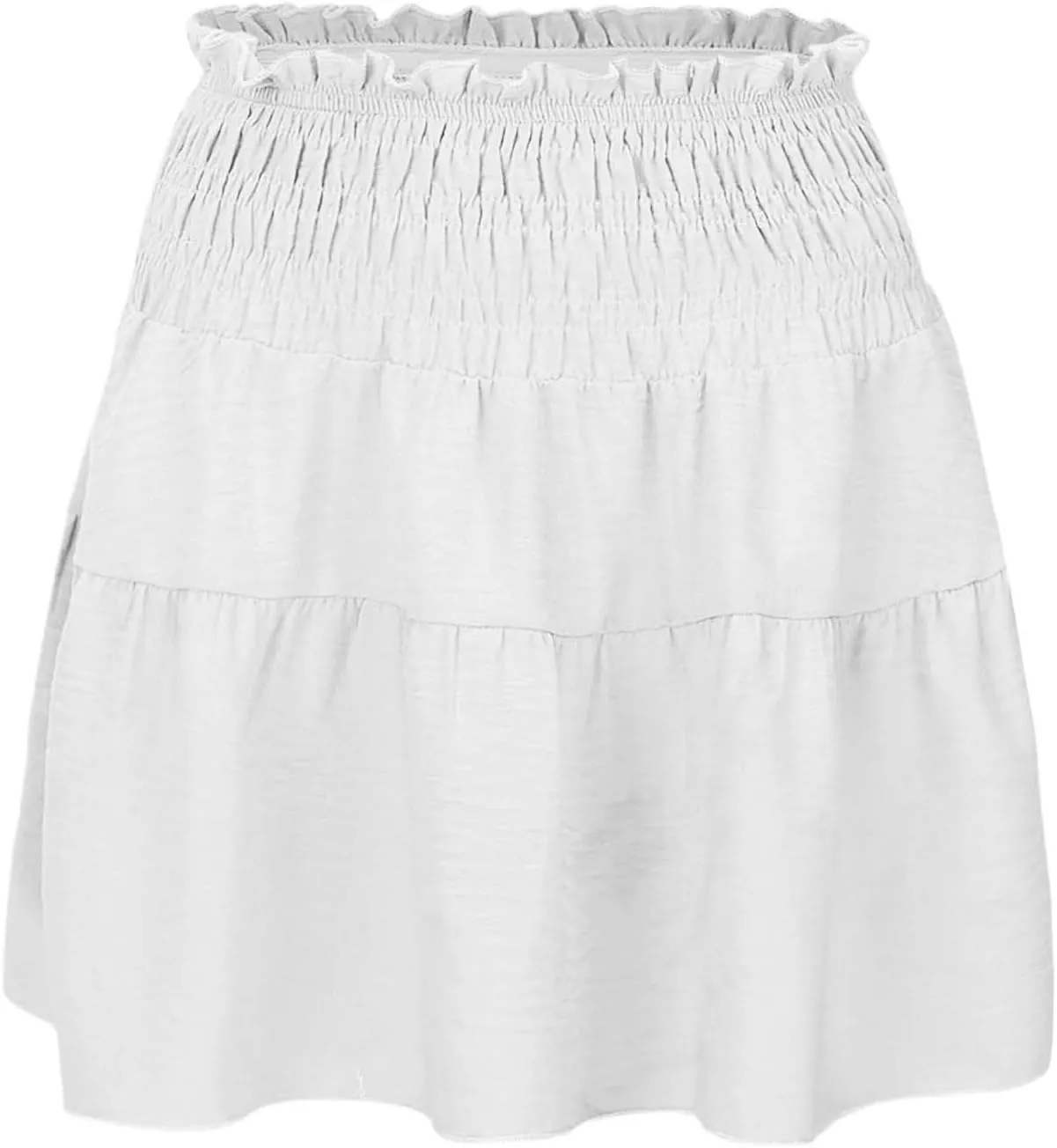 Women's Skirt Flowy A-Line Skirts High Waisted Peplum Mini Dress Summer Casual Y2K Pleated Cute Dress 2025 Fashion