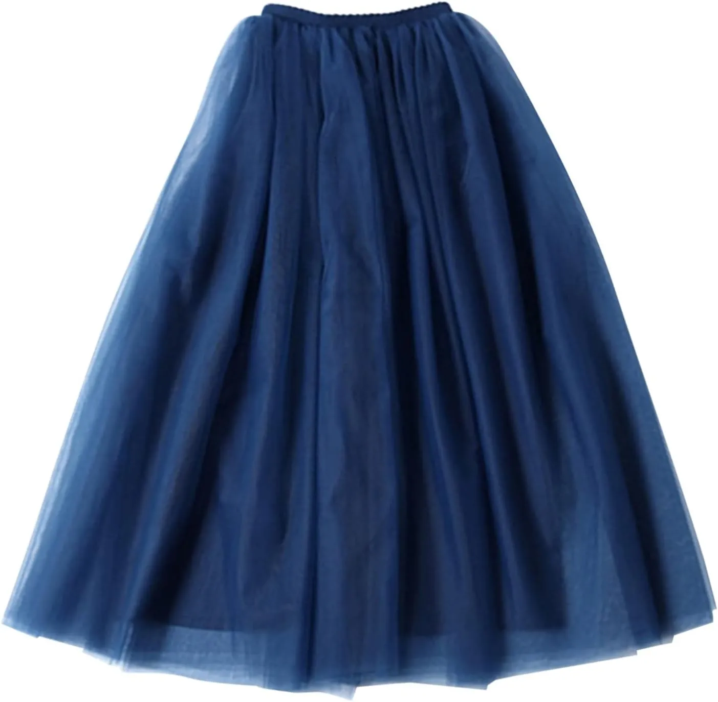Womens Skirt Tulle Tutu Skirt Pleated Princess Midi Skirts Adult Tutu Dancing Party Evening Tulle Ankle Skirt for Womens