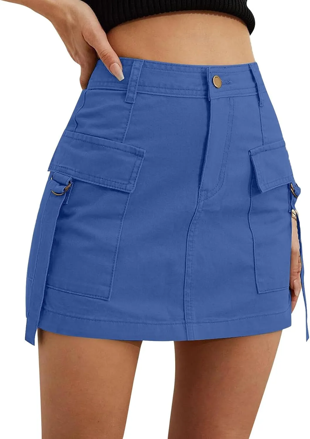 Women's Skorts for Woman Casual Mini High Waist Solid Workwear Skirts,XS-XL