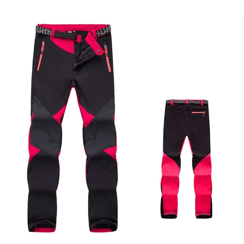 Women's Softshell Skiing Pants / Fleece Outdoor Trekking Trousers - SF0716