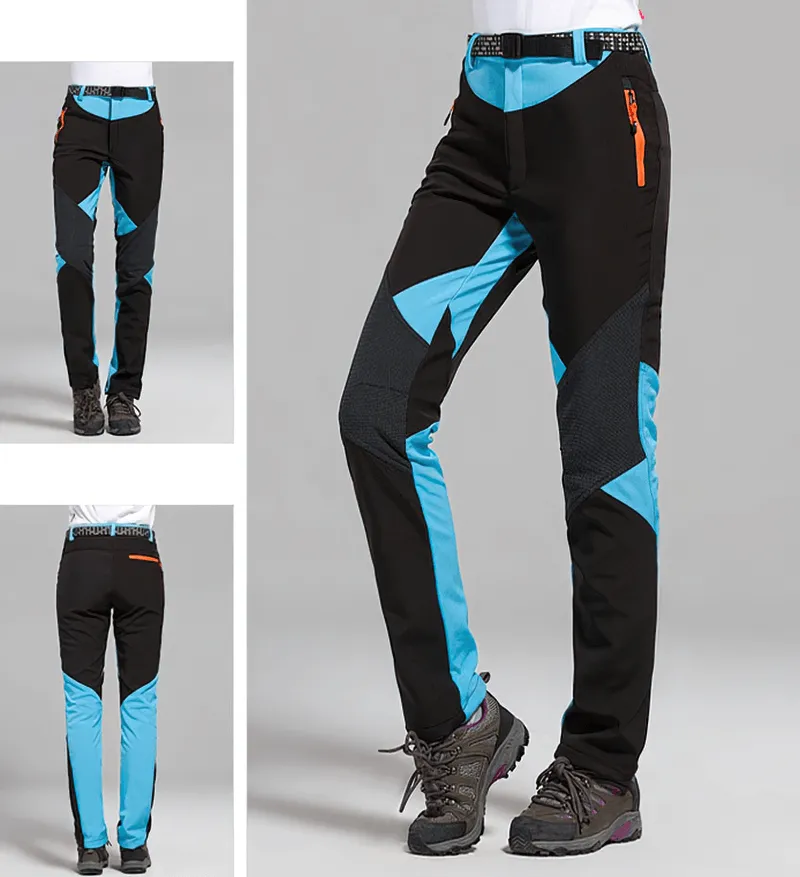 Women's Softshell Skiing Pants / Fleece Outdoor Trekking Trousers - SF0716