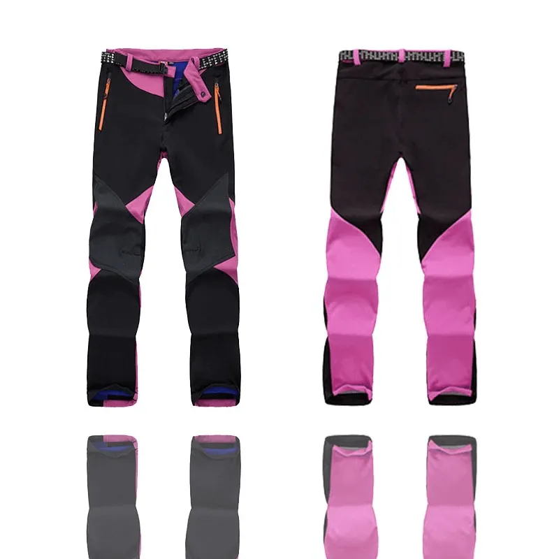 Women's Softshell Skiing Pants / Fleece Outdoor Trekking Trousers - SF0716