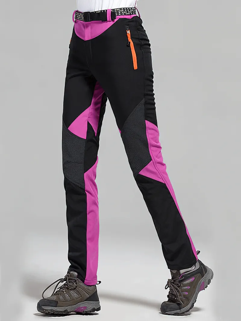 Women's Softshell Skiing Pants / Fleece Outdoor Trekking Trousers - SF0716