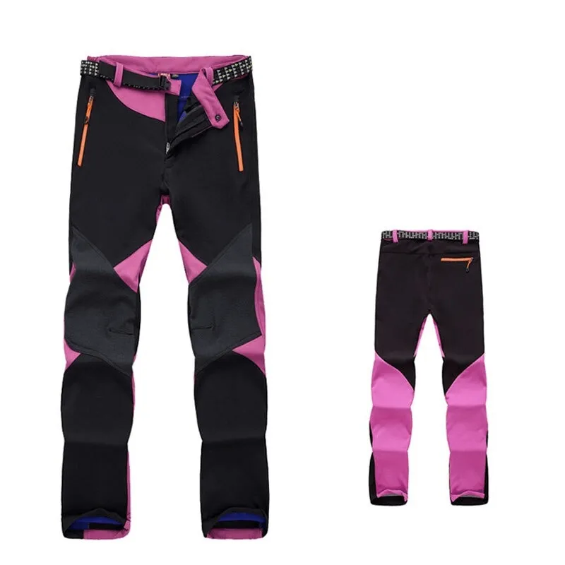 Women's Softshell Skiing Pants / Fleece Outdoor Trekking Trousers - SF0716