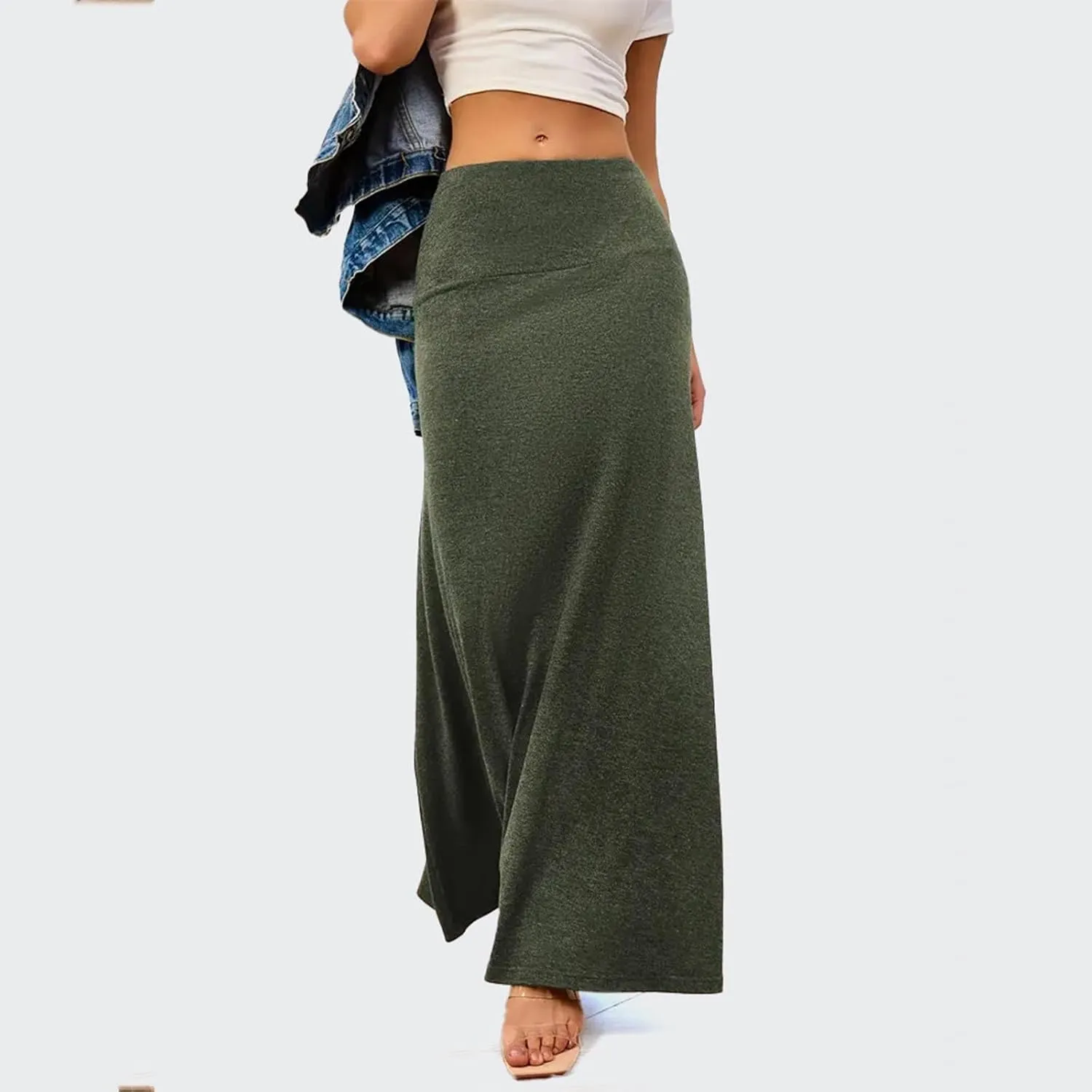 Women's Summer Skirts 2025 Bohemian High Waist Flowy Maxi Skirt A-Line Design