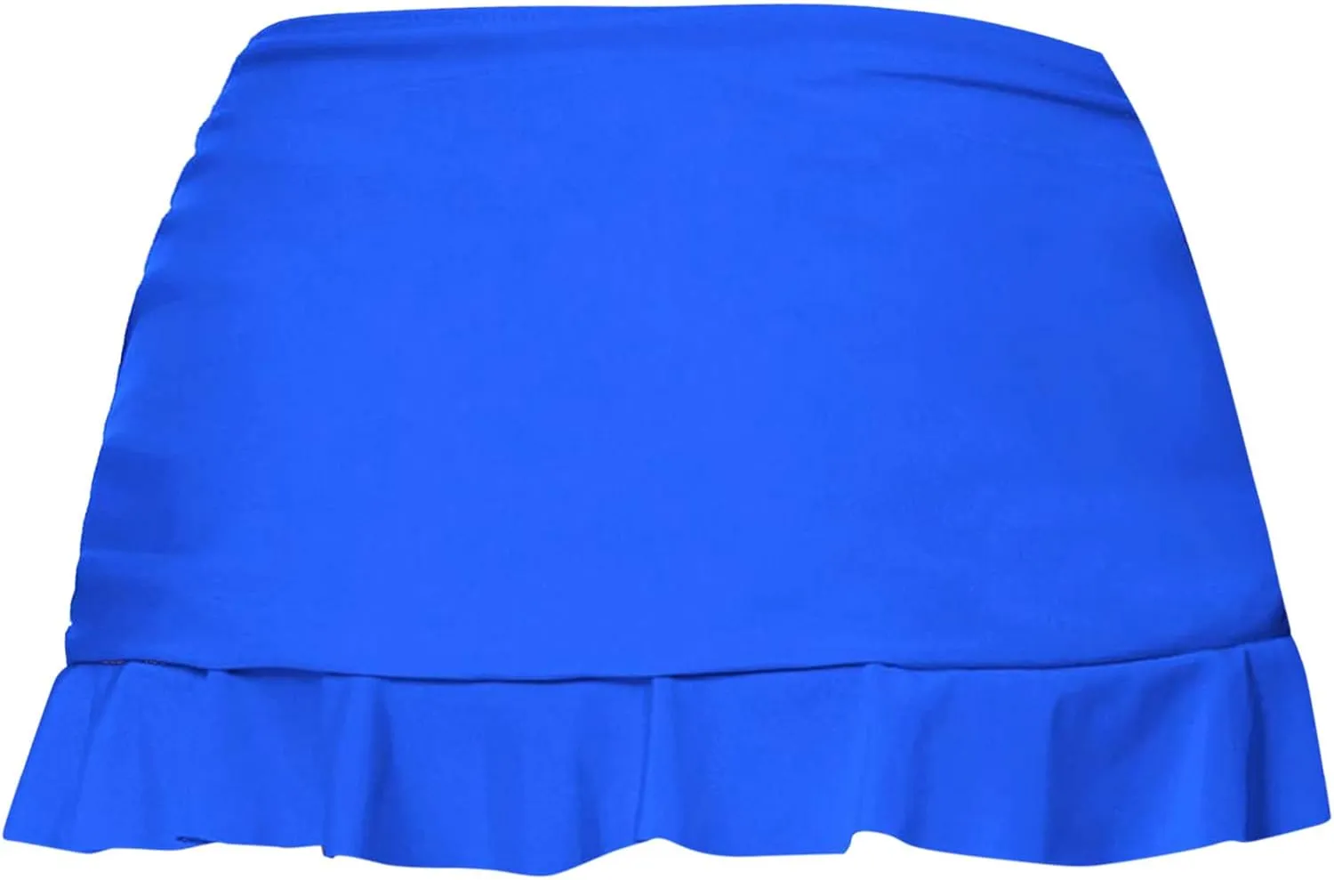 Women's Swim Skirt High Waisted Fold Bathing Suit Skirt Built in Swim Shorts Bottoms for Women Teen Girl Swim