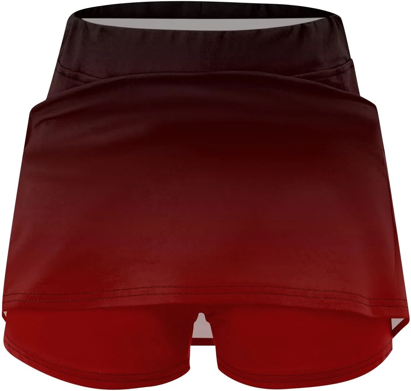 Women's Tennis Golf Skirts Gradient High Waisted Inner Shorts for Athletic Skorts with Pockets, S-5XL