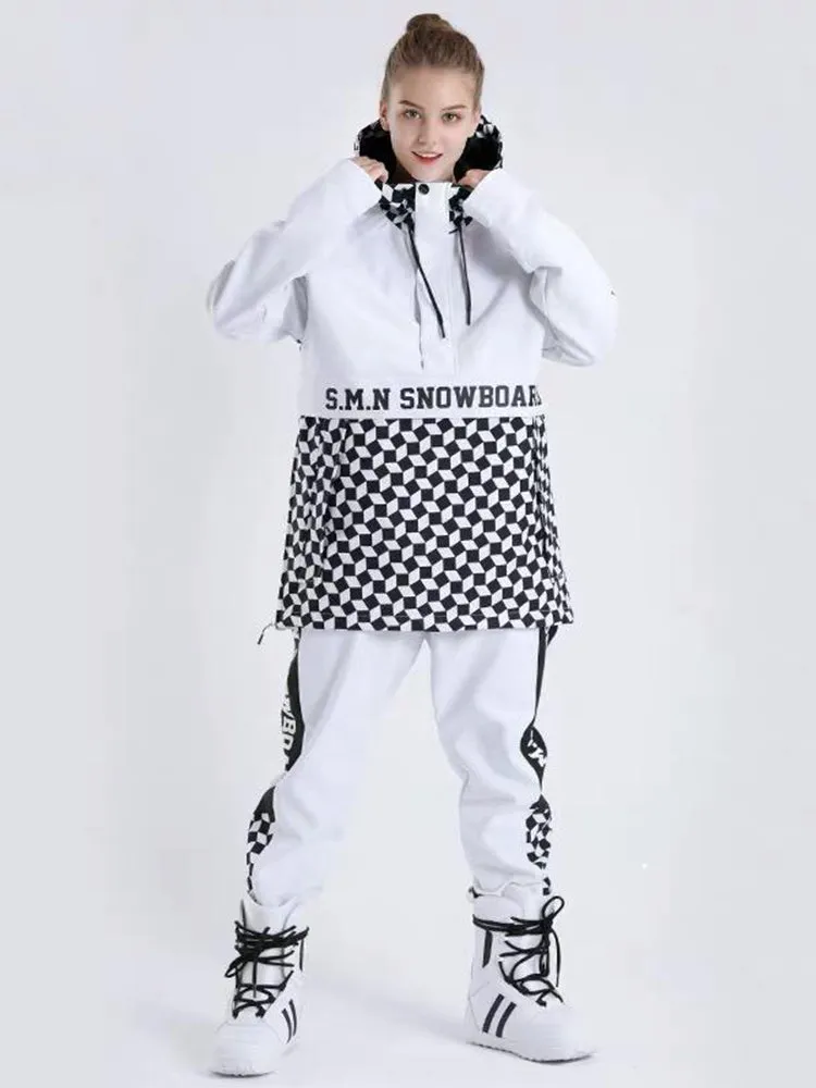 Women's Top Fashion Snowboard Suit Snowsuit  Jacket & Pants Set