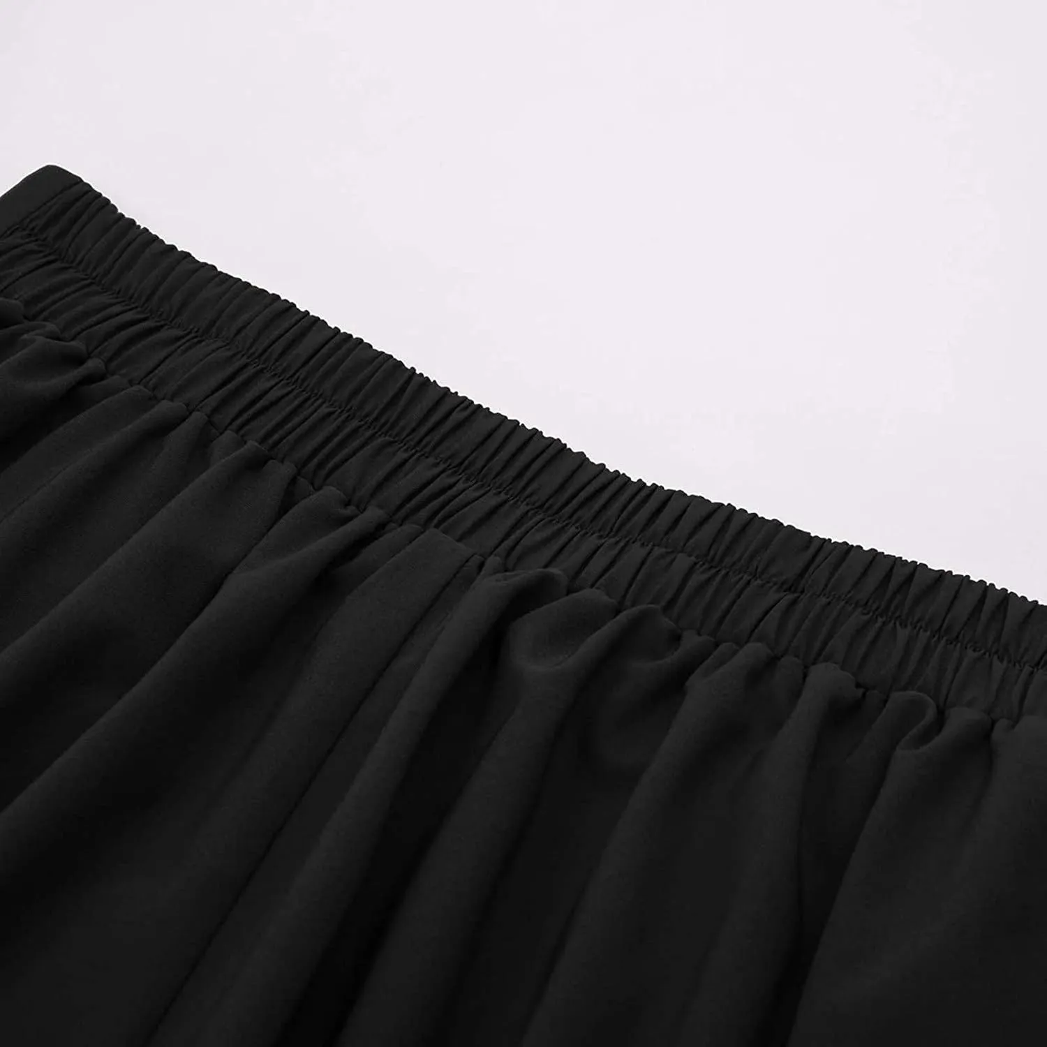 Women's Vintage Stretch Pleated Skirt Viking Renaissance Gothic Long Skirt High Waist A-Line Flared Midi Skirts