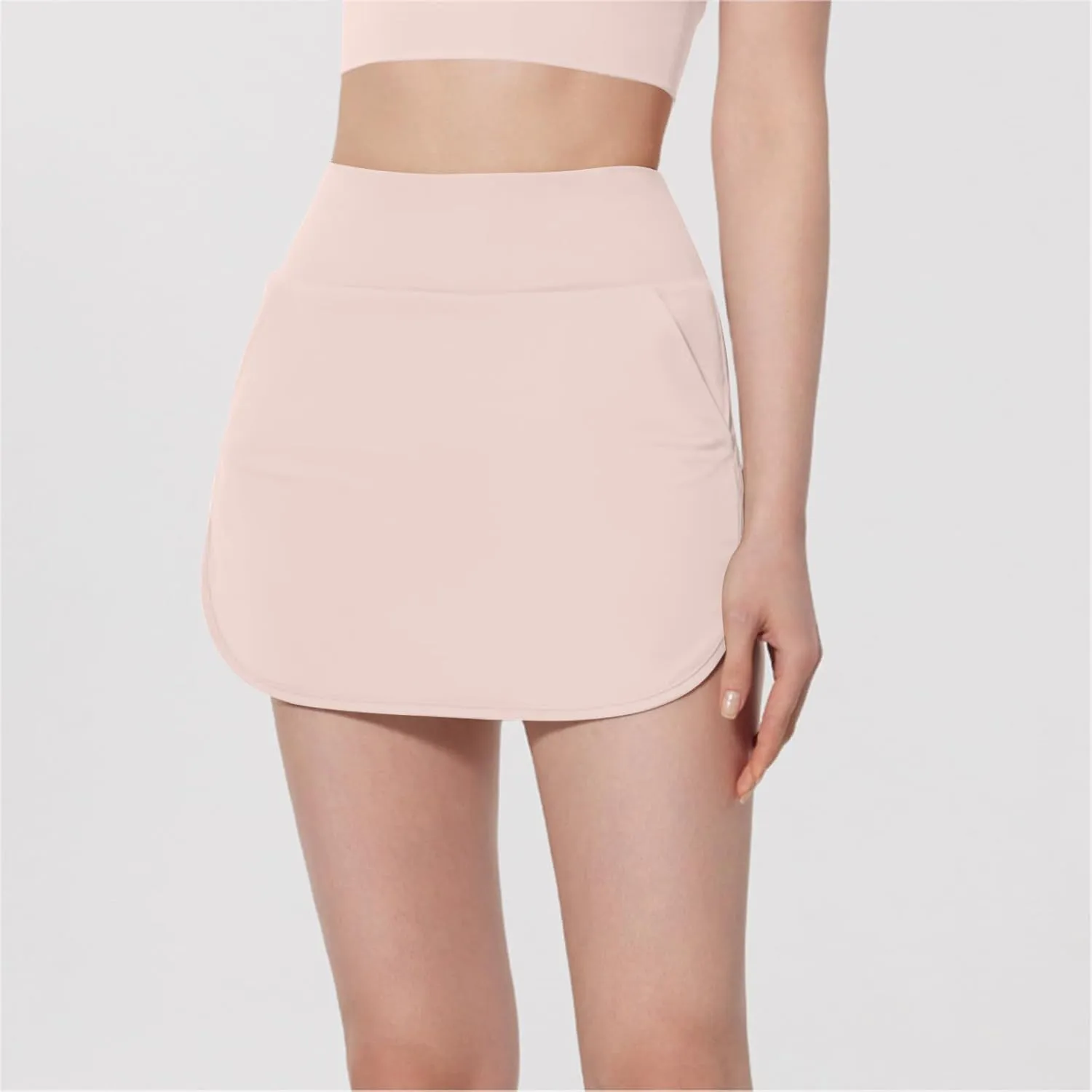 Womens Workout Skorts Trendy Casual Pencil Athletic Mini Skorts High Waist Tight Fitness Yoga Bodycon Tennis Skirts