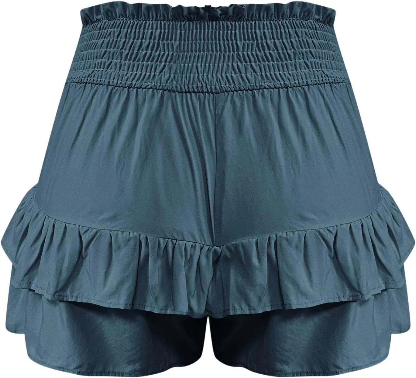Xiaojmake Tennis Shorts for Women Pleated High Waisted Ruffle Tiered Flowy Short Casual Running Mini Skorts Boho Beach Shorts