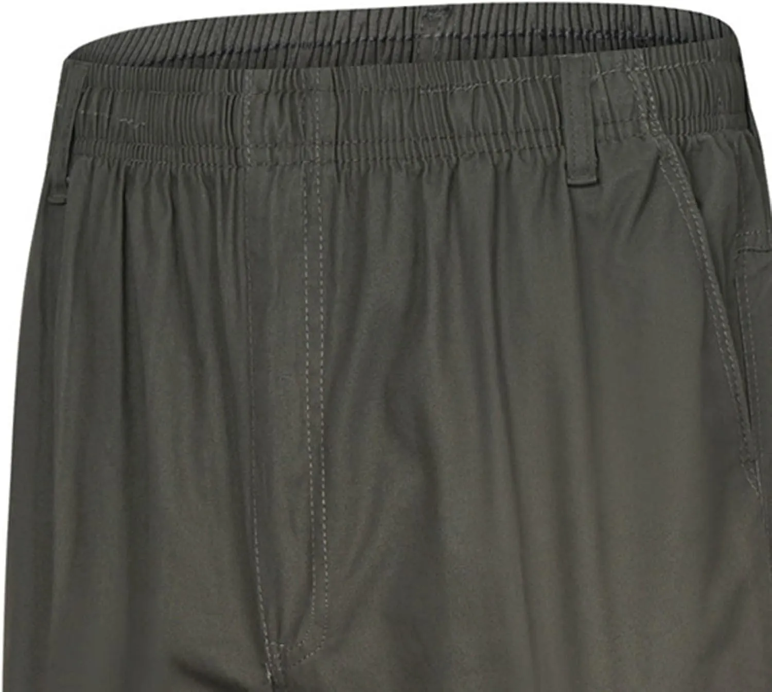 XUNRYAN Cargo Pants Mens with Multi Pockets Lightweight Quick Dry Hiking Pants Elastic Waist Running Pants Activewear