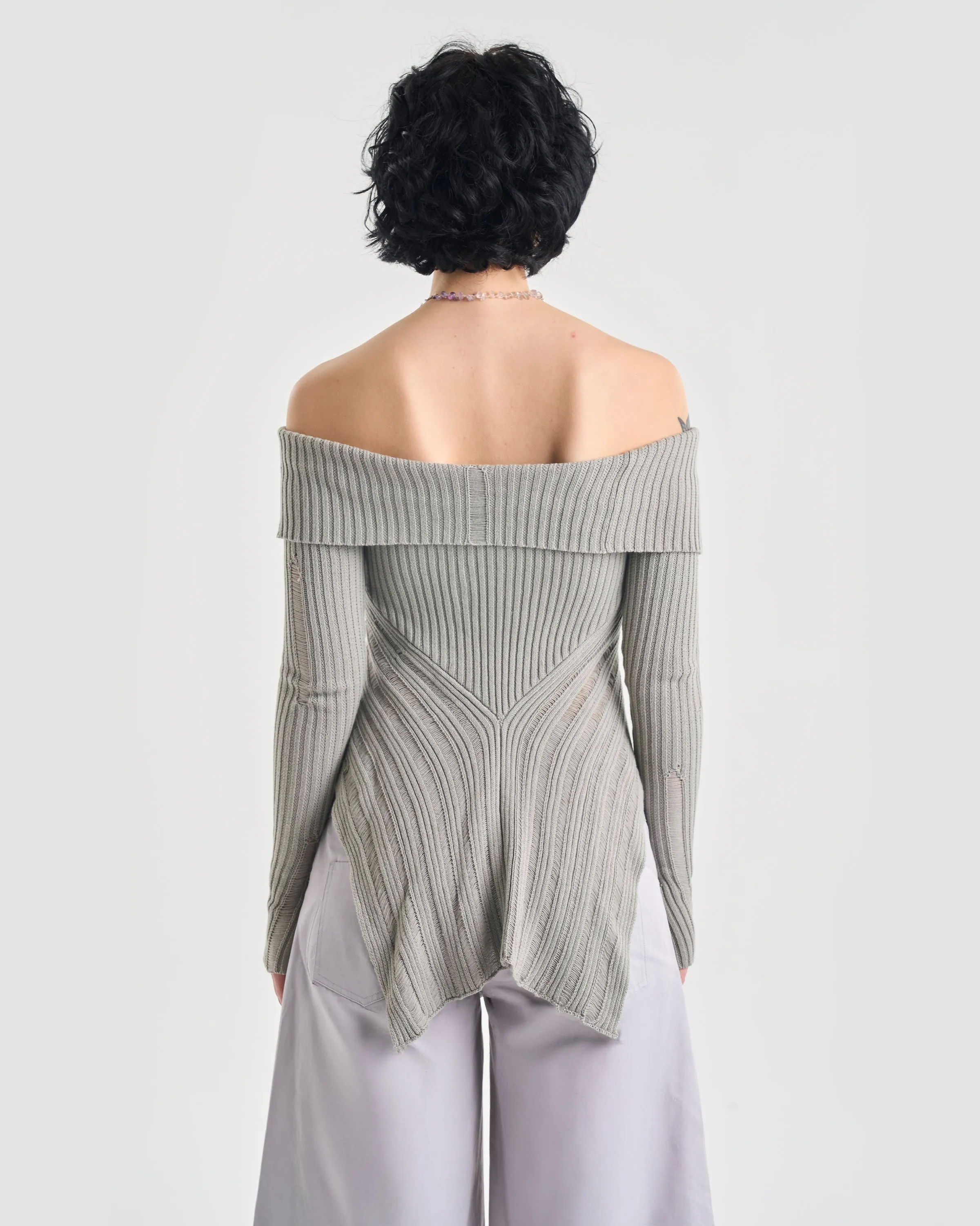 Zephyr Off Shoulder Knit Jumper